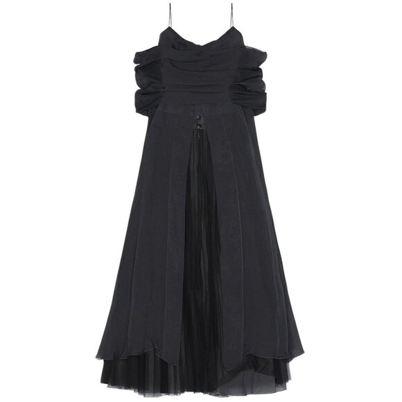 Chanel FWRD Renew 2002 Flowy Dress in Black 36 Womens 3 Pc Skirt Top Set Vintage - Picture 2 of 15